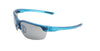 Halfrim Sportbrille mit Sehstärke und Direktverglasung grau 60% (Mod. Swisseye Wire)