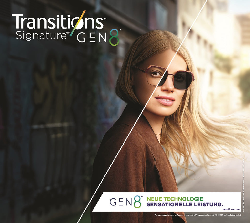 Jetzt neu: Transitions GEN8 selbsttönende Gläser - Deine intelligente Sonnenbrille