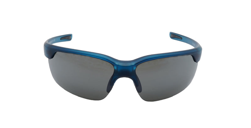 Halfrim Sportbrille mit Sehstärke und Direktverglasung grau 60% (Mod. Swisseye Wire)