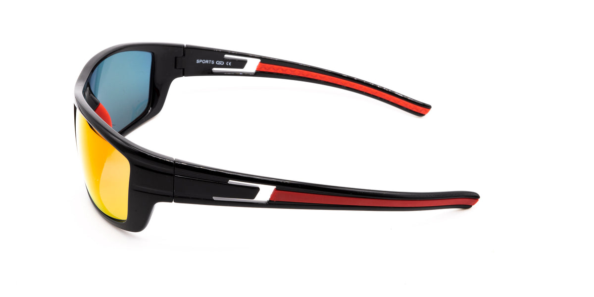 Fullrim Sportbrille mit Sehstärke und Direktverglasung verspiegelt (Mo – Heroes of Leisure