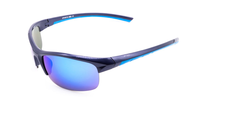 Halfrim Sportbrille mit Sehstärke und Direktverglasung (Mod. Sport34) 2